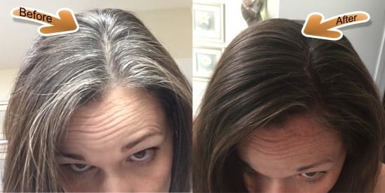 Henna Hair Dye Brown Before and After