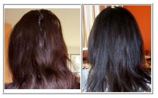 Before and After Mahogany Burgundy Mix